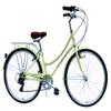 MICARGI ROASCA 700C City Bike 7 Speed V-Brake Commuter Adults Bicycle with Luggage Carrier Vanilla view 1