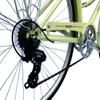 MICARGI ROASCA 700C City Bike 7 Speed V-Brake Commuter Adults Bicycle with Luggage Carrier Vanilla view 4