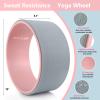 Yoga Wheel Set (11-in-1), Back Roller Wheel & Blocks 2 Pack with Strap for Back Pain, Resistance Bands, Perfect Yoga Accessory Starter Kit for Beginner Stretching, Improving Backbends-Grey view 2
