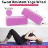 Yoga Wheel Set (11-in-1), Back Roller Wheel & Blocks 2 Pack with Strap for Back Pain, Resistance Bands, Perfect Yoga Accessory Starter Kit for Beginner Stretching, Improving Backbends-Grey view 4