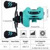Sougayilang Baitcasting Reels, 8:1 Gear Ratio Fishing Reel with Magnetic Braking System Casting Reel, 9 + 1 Ball Bearings Super Smooth Anti-Corrosion Baitcaster Reel-Left Hand(Blue) view 3