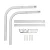 KUAFU 1 1/2" Boat Trailer Square Guide 1/8" Thick Aluminum Square Guide Pole On Poles Guide-On Pair view 2