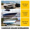 KUAFU 1 1/2" Boat Trailer Square Guide 1/8" Thick Aluminum Square Guide Pole On Poles Guide-On Pair view 3