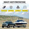 KUAFU 1 1/2" Boat Trailer Square Guide 1/8" Thick Aluminum Square Guide Pole On Poles Guide-On Pair view 4