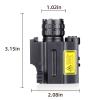 COSMOING Rail Mounted Pistol Green Laser Light Combo (Laser Sight Combo) & 600 Lumen Strobe Pistol Flashlight Rail Mount Gun Flashlight with Quick Release for Pistols Handguns,Gun Light,Pistol,Rifles view 2