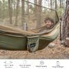 Sunyear Hammock Camping with Net/Netting, Portable Camping Hammock Double Tree Hammock Outdoor Indoor Backpacking Travel & Survival, 2 Tree Straps (16+1 Loops Each, 20Ft Total) view 3