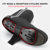 ROCKBROS Cycling Shoe Covers Winter Shoes Cover Warmer Water Resistant Thermal Bike Shoes Cover Windproof Bicycle Overshoes Shoescover for Men Women Black view 3