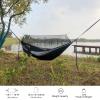Sunyear Hammock Camping with Net/Netting, Portable Camping Hammock Double Tree Hammock Outdoor Indoor Backpacking Travel & Survival, 2 Tree Straps (16+1 Loops Each, 20Ft Total) view 3