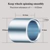 36 Pieces Bearing Spacers and Washers Skateboard Hardware Kit for Most Skateboard Trucks and Longboards (24 Washers, 12 Spacers) view 4