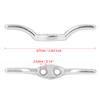 X AUTOHAUX 2 Set 2 Inch 316 Stainless Steel Universal Marine Boat Flagpole Cleat Hook with 4 Mounting Screws view 2
