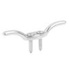 X AUTOHAUX 2 Set 2 Inch 316 Stainless Steel Universal Marine Boat Flagpole Cleat Hook with 4 Mounting Screws view 4