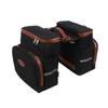 TOURBON Canvas Pannier Bicycle Rear Rack Back Seat Tail Insulated Trunk Cooler Double Bag view 1