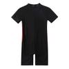 Aislor Kids Big Girls Zippered Swimsuit Swimwear Bathing Suit Rash Guard Shorty Sun Protection Wetsuit Black 6-8 view 4