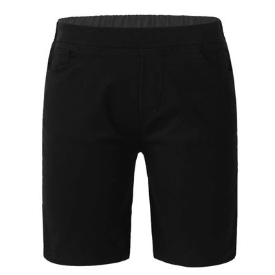 ranrann Kids Girl Summer Casual Shorts with Pockets Elasticated Waist Bermuda Shorts Pull-on Shorts Girl School Uniform Black 6