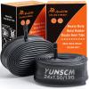 2-PCS 24" Heavy Duty Bike Tire Tubes 24x1.50/1.90 38/48-507 AV32mm Schrader Valve 24 Bicycle Inner Tubes Compatible with 24 x 1.50 24x1.75 24x1.90 Tire Tubes view 1