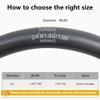 2-PCS 24" Heavy Duty Bike Tire Tubes 24x1.50/1.90 38/48-507 AV32mm Schrader Valve 24 Bicycle Inner Tubes Compatible with 24 x 1.50 24x1.75 24x1.90 Tire Tubes view 2