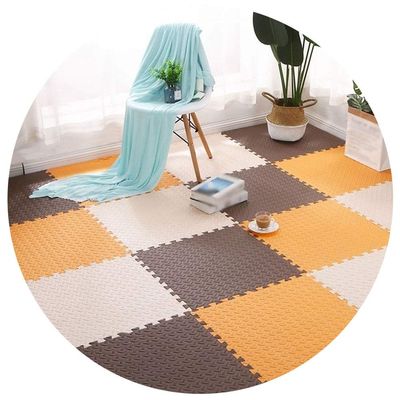 ALGFree Foam Puzzle Mats, Interlocking EVA Puzzle Mat Home Floor Crawling Rug for Bedroom Living Room Office, 16 Sizes (Color : A, Size : 60x60x1cm-6 pcs)