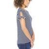 Nautica Ladies' Tie Sleeve Top (Navy, Large) view 2