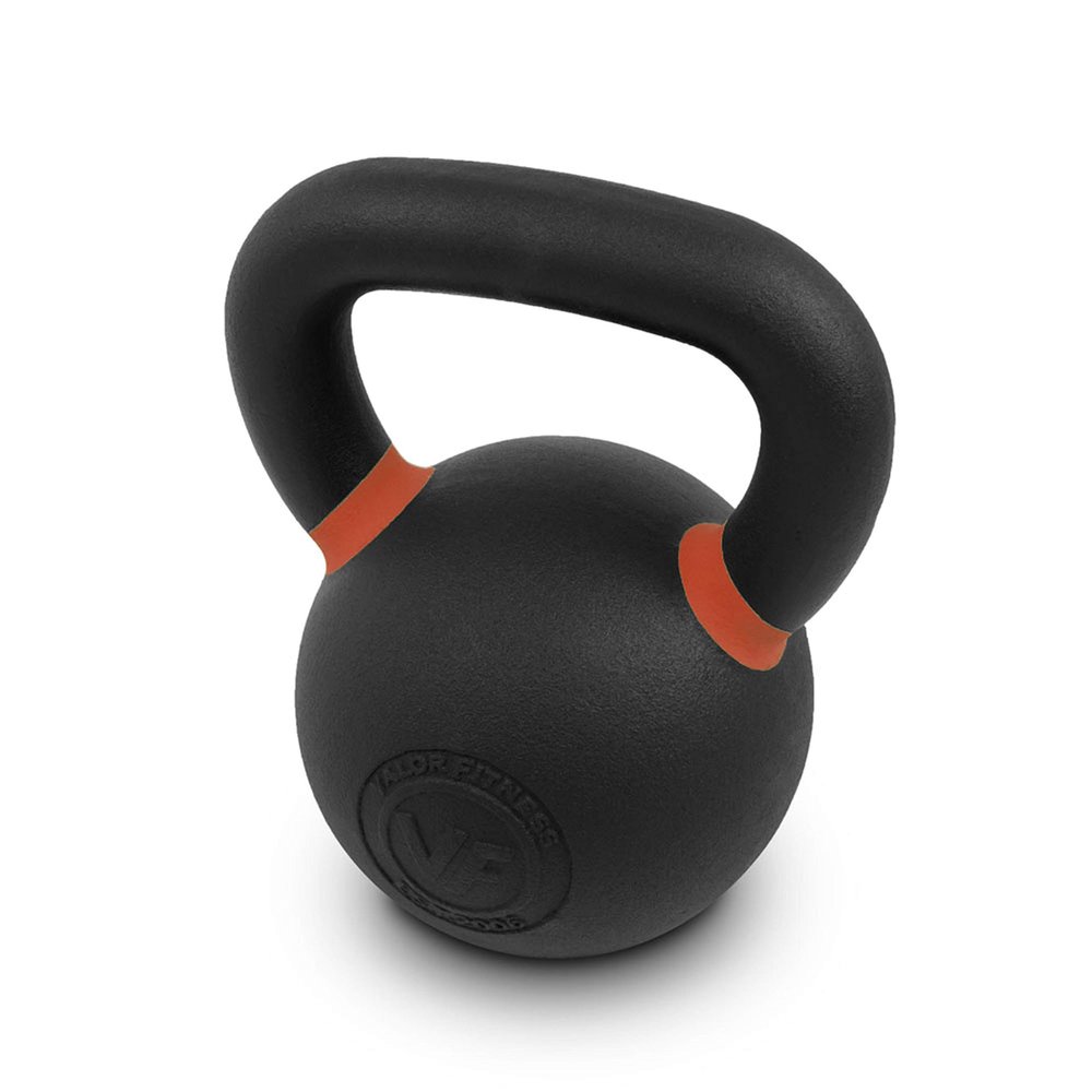 Valor Fitness Premium Kettlebell  Powder Coated Cast Iron for Durability  Enhanced Grip Strength  Weightlifting Core Training Home Gym Workout Equipment - 40 lb