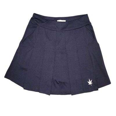 Boast Women's Pleated Court Tennis Skirt, X-Small, Navy Blue