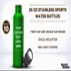 DISCOUNT PROMOS Custom Stainless Steel Water Bottles 26 oz. Set of 10, Personalized Bulk Pack - Reusable, Leak Proof, Perfect for Gym, Hiking, Camping, Outdoor Sports - Green view 3