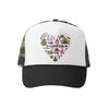 Grom Squad Kids Trucker Hat - Mesh Adjustable Baseball Cap for Boys & Girls - Baby, Infant, Toddler, School-Age Sizes (5-10yrs (Super), I Love Camping (Camo) view 1
