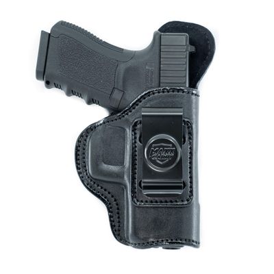 Maxx Carry Inside The Waistband Leather Holster Fits FNS 9 Compact | 40 Compact | IWB Holster, Black, Right Hand Draw.