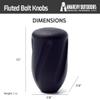AnarchyOutdoors Fluted Bolt Knobs for Rifles  5/16x24 Thread | Titanium Precision Shooting & Hunting Accessory view 3