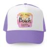 Grom Squad Kids Trucker Hat - Mesh Adjustable Baseball Cap for Boys & Girls - Baby, Infant, Toddler, School-Age Sizes 6-18 Months, Don't Worry... Lavender & White view 1
