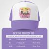 Grom Squad Kids Trucker Hat - Mesh Adjustable Baseball Cap for Boys & Girls - Baby, Infant, Toddler, School-Age Sizes 6-18 Months, Don't Worry... Lavender & White view 3
