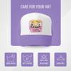 Grom Squad Kids Trucker Hat - Mesh Adjustable Baseball Cap for Boys & Girls - Baby, Infant, Toddler, School-Age Sizes 6-18 Months, Don't Worry... Lavender & White view 4