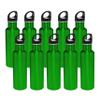 DISCOUNT PROMOS Stainless Steel Water Bottles 26 oz. Set of 10, Bulk Pack - Reusable, Leak Proof, Perfect for Gym, Hiking, Camping, Outdoor Sports - Green view 1