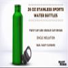 DISCOUNT PROMOS Stainless Steel Water Bottles 26 oz. Set of 10, Bulk Pack - Reusable, Leak Proof, Perfect for Gym, Hiking, Camping, Outdoor Sports - Green view 3
