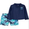 Simple Joys by Carter's Baby and Toddler Boys' 2-Piece Swimsuit Trunk and Rashguard view 1