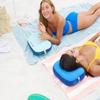 Ballast Beach Pillow  Comfy, Durable & Compact, Stays Put on Windy Beaches with Patented Sand Pouch, Inflatable Pillow for Beaches, Pools, Camping, Festivals and Travel (Palace Blue) view 2