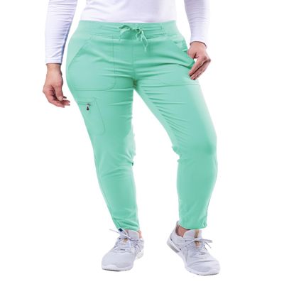 Adar Uniforms Pro Scrubs for Women - Ultimate Yoga Jogger Pants - P7104 (Aqua - 3X)