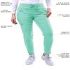 Adar Uniforms Pro Scrubs for Women - Ultimate Yoga Jogger Pants - P7104 (Aqua - 3X) view 3