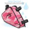 Aduro Sport Bicycle Bike Storage Bag Triangle Saddle Frame Pouch for Cycling (Pink Camo) view 2
