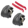 12-1/2 X 1.75/2-1/4 Inner Tube Bent Angled Schrader Valve, Low Lead - Tire Lever Pry Tool Included (Red levers) view 1