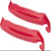 12-1/2 X 1.75/2-1/4 Inner Tube Bent Angled Schrader Valve, Low Lead - Tire Lever Pry Tool Included (Red levers) view 2