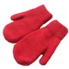 Chickle Adult Kids Winter Warm Thick Knitted Mitten Cashmere Mitten Red Small view 1
