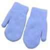 Chickle Adult Kids Winter Warm Thick Knitted Mitten Cashmere Mitten Blue Large