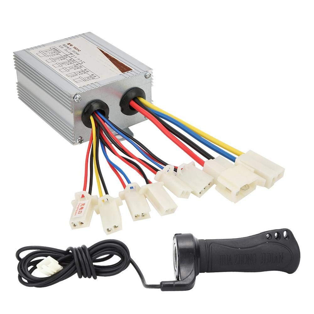 VGEBY Brush Electric Controller Sensitive Control 24V 500W Controller with Thumb Throttle Grip