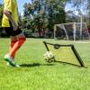 PodiuMax Solo Soccer Rebounder Net, Improve Your Ground Passing Skills, Easy to Assemble and Disassemble, Comes with Bag and Stake view 3