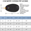 Universal Kayak Cockpit Covers,Drape Waterproof Seal Cockpit Protector Kayak Hatch Covers for Indoor and Outdoor Storage Keep Hatch Hole Seat Clean view 2