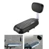 Comfortable Pu Leather Bike Rear Seat Cushion with Backrest  Ideal for Kids, Compatible with Mountain, Road, and Folding Bikes (Black) view 3