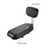 Comfortable Pu Leather Bike Rear Seat Cushion with Backrest  Ideal for Kids, Compatible with Mountain, Road, and Folding Bikes (Black) view 4