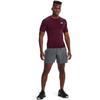 Under Armour Men's Armour HeatGear Compression Short-Sleeve T-Shirt , Maroon (609)/White, Large view 4