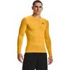 Under Armour Men's Armour HeatGear Compression Long-Sleeve T-Shirt , Steeltown Gold (750)/Black, X-Large view 1