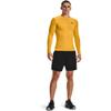 Under Armour Men's Armour HeatGear Compression Long-Sleeve T-Shirt , Steeltown Gold (750)/Black, X-Large view 3